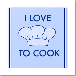 I love to Cook illustration Posters and Art